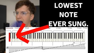 Singing The Lowest B Notes Ever Deepest Voice Test C5 - A0