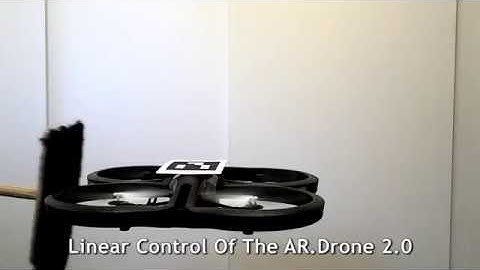 Linear control of the Parrot AR.Drone 2.0 using Matlab Simulink Embedded Coder.