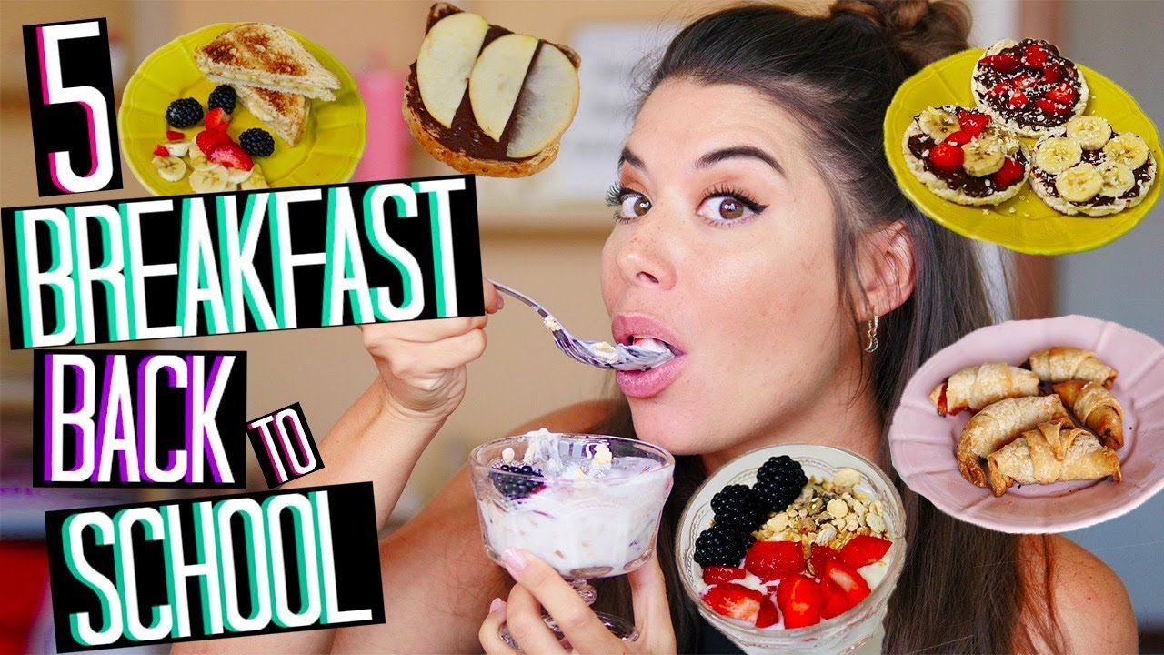 5 BREAKFAST BACK TO SCHOOL 2019 | Adriana Spink