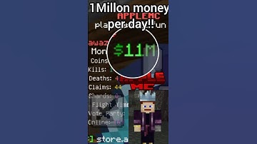 How to increase your money In applemc apple realm in minecraft#minecraft #shorts #applemc