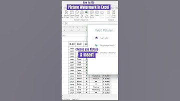 | How to Add Picture Watermark in Excel 🔥⌛👍 |  #exceltips #exceltricks #excel2016tutorial #shorts