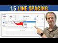 How To Set 1.5 Line Spacing in Microsoft Word