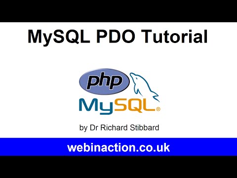 MySQL PDO Tutorial Lesson 1 - Connection