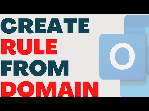 Outlook Rule From Domain [How to Create]