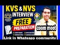 KVS NVS Teacher Interview 2026 | Free Zoom Class for Aspirants