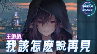 王蝦蝦《我該怎麽說再見》『最後只剩一句好聚好散』【動態歌詞】