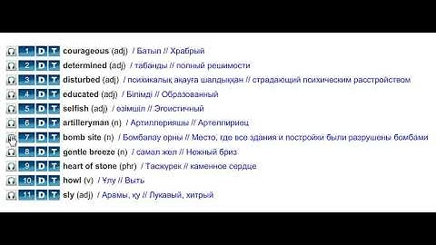 Action 10 Module 5 b (Vocabulary)