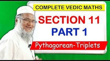 Section -11--part-1--- Pythagorean Triplets  and Digit Sum    #PythagoreanTriplets
