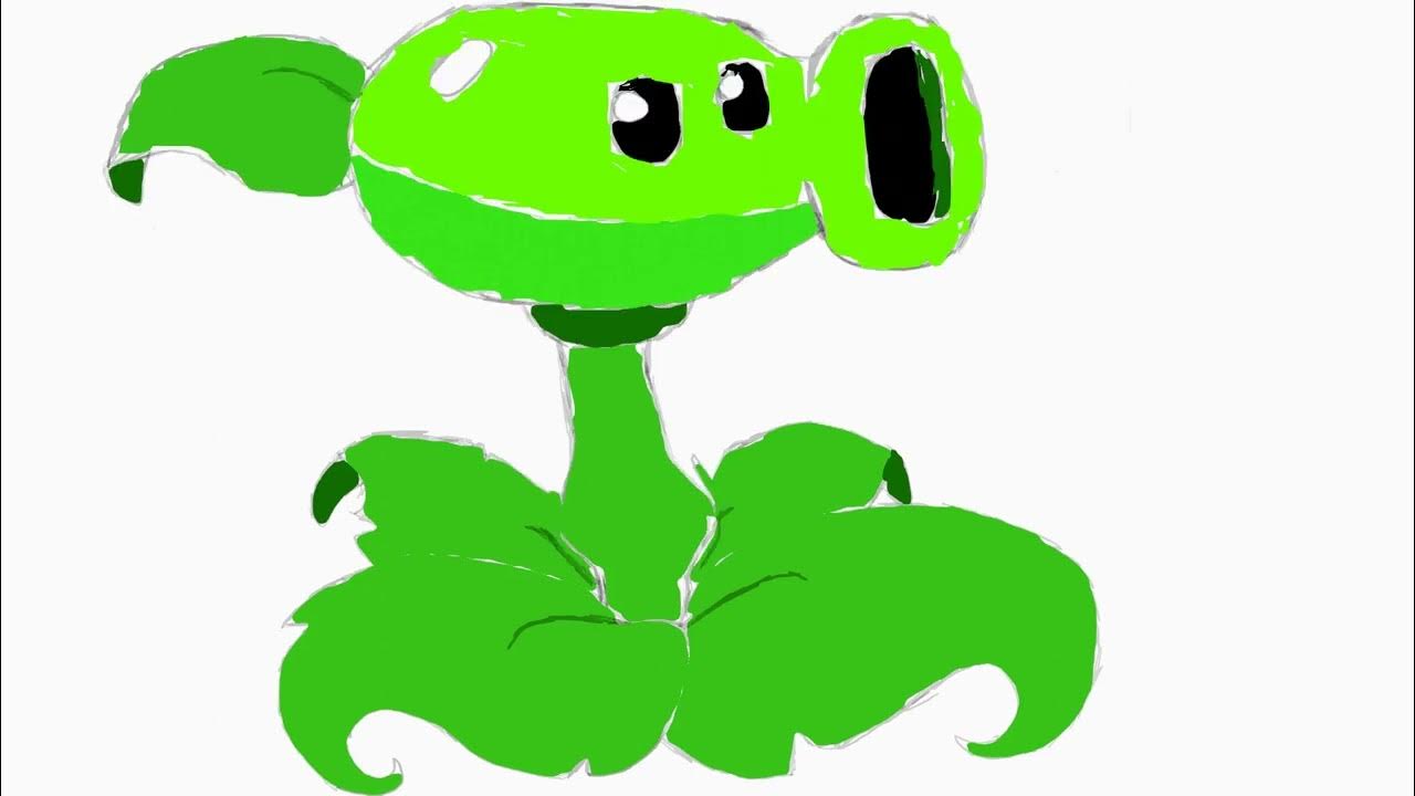 Peashooter shooting a pea YouTube