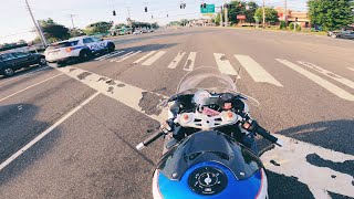 7AM COMMUTE FROM WORK | PURE SOUND | (2017) BMW S1000RR PAIRED W/ FULL TITANIUM AKRAPOVIC GP EXHAUST