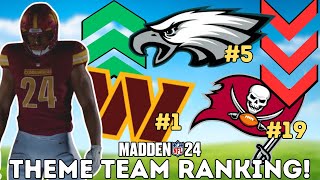 Ranking ALL 32 Theme Teams in Madden 24 on a Tier List!