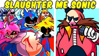 Friday Night Funkin' VS Slaughter Me Sonic FULL WEEK   Cutscene | 123 Slaughter Me Street (FNF MOD)