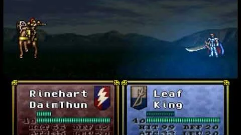 Fire Emblem Thracia 776  Leif Vs Reinhardt