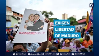 Maduro Y Cilia Son Nuestra Familia Manifestantes Exigen La Libertad Del Exmandatario Venezolano
