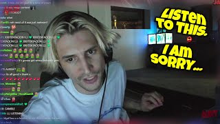 xQc Apologises Directly re: Adept, Ex GF Fran