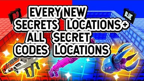ALL SECRETS CODE CRAZY RED VS BLUE MAP FORTNITE - FIND ALL SECRET CODE LOCATIONS (PART 4)