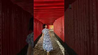 鹿児島でいった神徳稲荷神社⛩️クリスタルの鳥居があったよ。