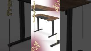 FORTIA Sit To Stand Standing Desk, 120x60cm, 72-118cm Electric Height Adjustable, Walnut Style De...