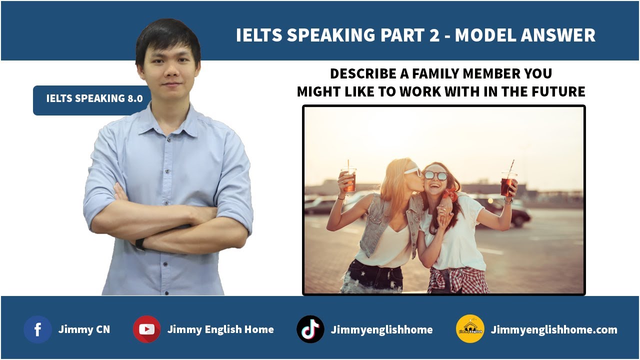 IELTS SPEAKING PART 2 – DESCRIBE A FAMILY MEMBER YOU MI… — Transcript