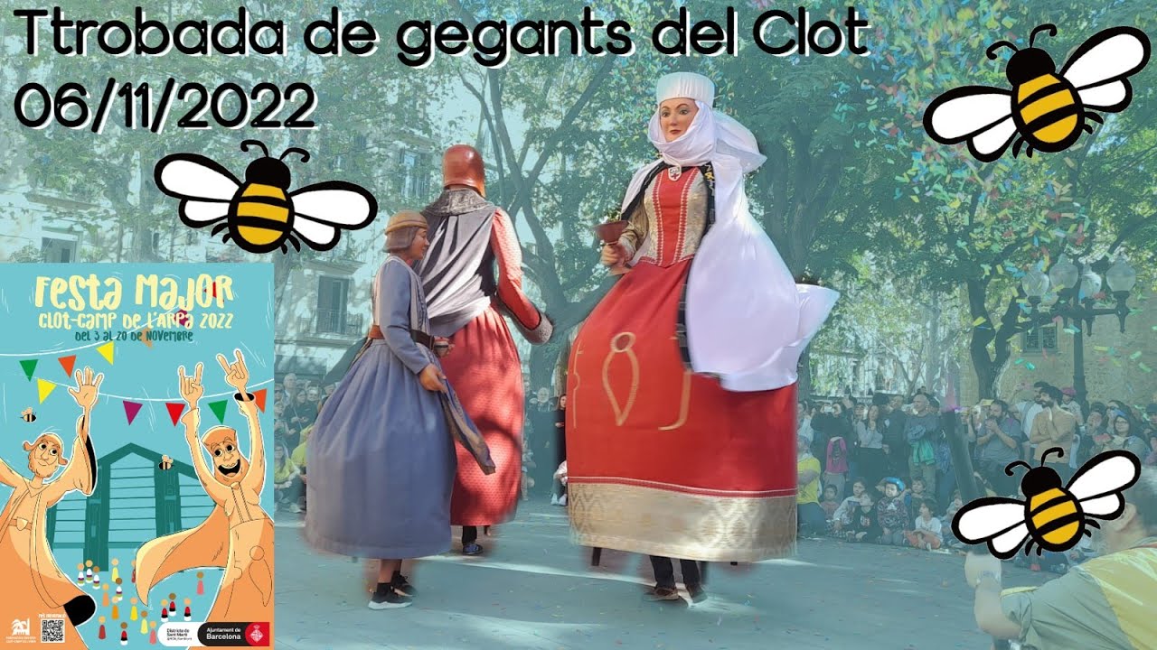 Trobada de gegants del Clot- Festa major de Camp de l'Arpa 2022- 06/11/2022