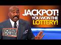 YOU WON THE LOTTERY! Funny Lottery Questions That BROKE Steve Harvey On Family Feud