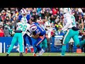 2016 Week 16 Dolphins Bills condensed run game brawl OT