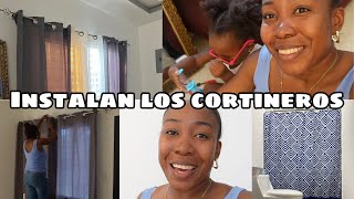 PONIENDO CORTINAS EN LA SALA Y BAÑOS  | CAMBIARON EL LAVAPLATOS ‍♀ | JUGANDO con ZASHA ‍⚕