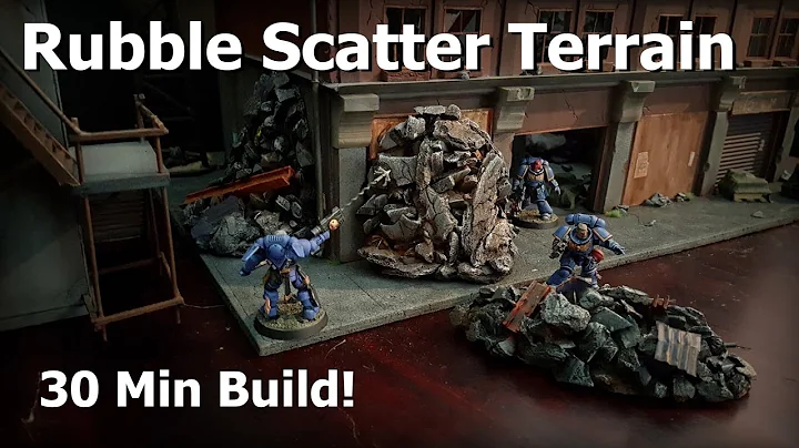 Miniature Rubble Piles Scatter Terrain for Wargaming and Tabletop Games
