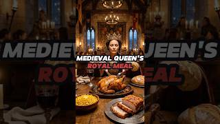 MEDIEVAL QUEEN's Royal Meal! #shorts #reels #mukbang #asmr #eating #fyp #foodcontent #medieval