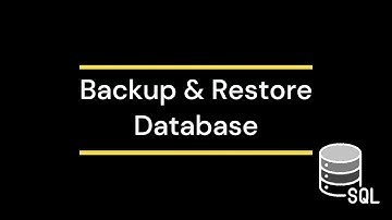 MS SQL Server - How to BackUp & Restore database | Tutorial