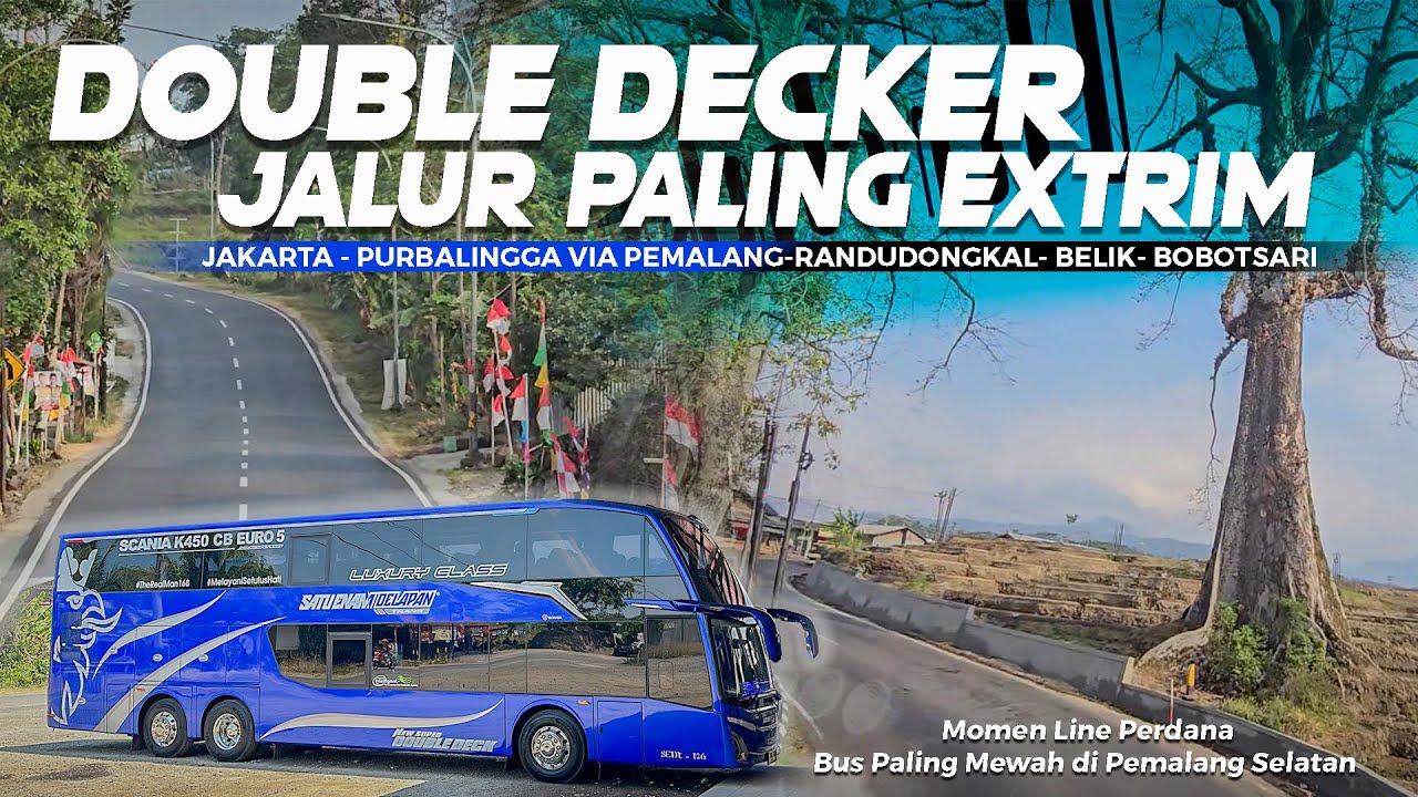 [ JALUR YANG HAMPIR MUSTAHIL DILEWATI ! ] PERDANA BUS DOUBLE DECKER LEWAT SINI ! 168 via Belik