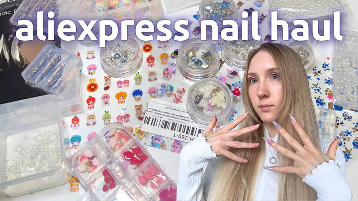 a chatty Aliexpress nail art haul (with links!) 🛍️ DIY supplies, charms, 3D molds, stickers