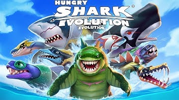 Hungry Shark Evolution: SHAR-KHAN, AARON, ABYSSAURUS - All Sharks Unlocked - Gameplay Walkthrough