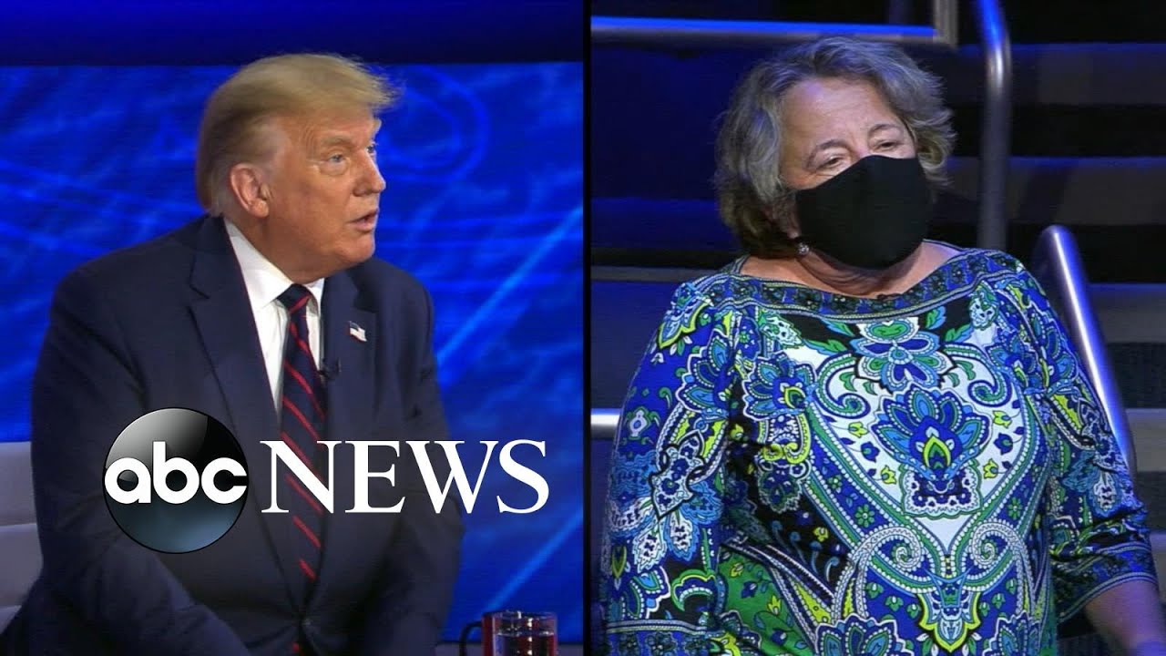 Trump S Abc News Town Hall Trump Responds To A Question On A National Mask Mandate Youtube