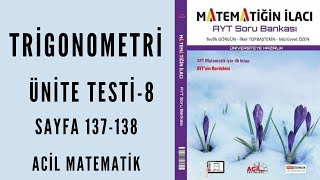 Matemati̇ği̇n İlaci Ayt Soru Bankasi Trigonometri Ünite Test-8