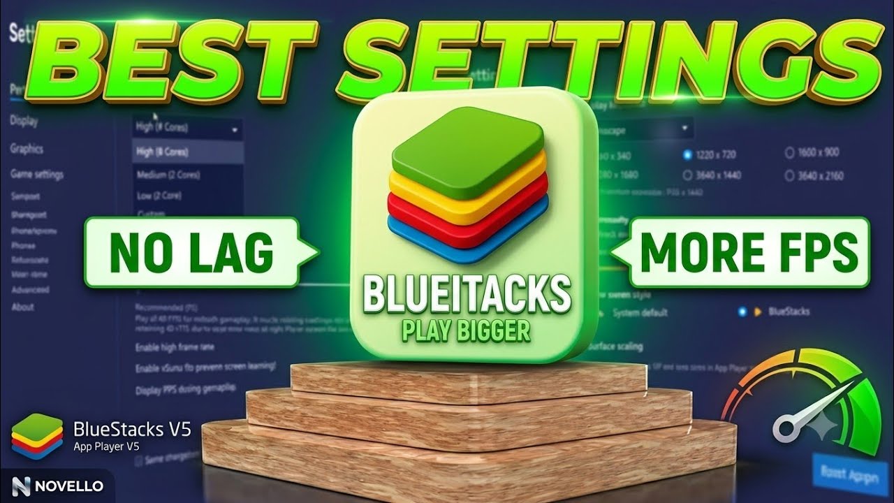 🔧Bluestacks 5 Lag Fix 2026 | 🔥 Best Settings For High & Low End PC Free Fire - Full Detail Video
