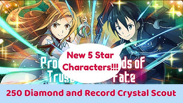 New 5 Star Characters!!! - SAO MD: 250 Diamond and Record Crystal Scout (HD)!