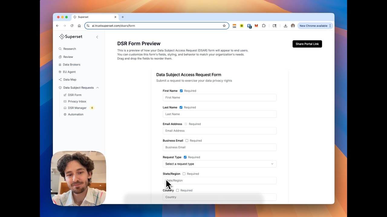 Superset | Privacy Inbox & DSR Automation Demo