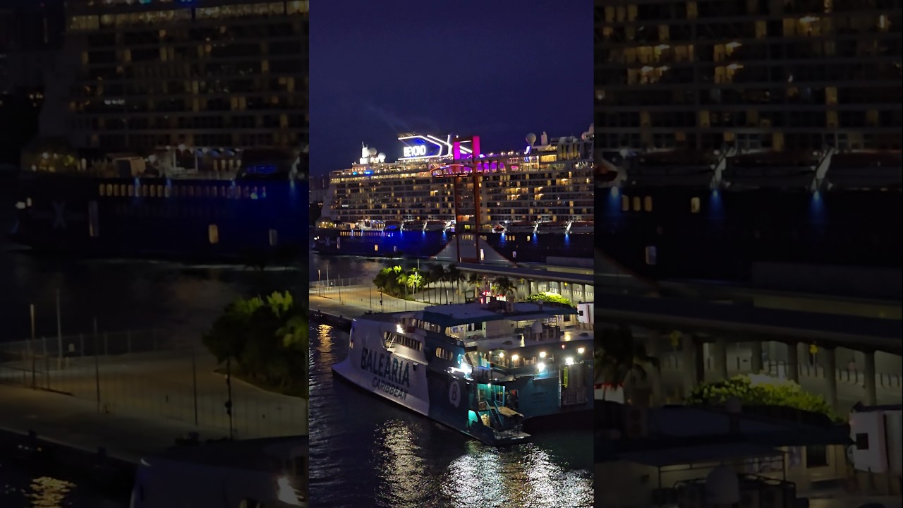 Celebrity Beyond coming into Port Everglades Ft Lauderdale #celebrity #cruise #youtubeshorts #fun