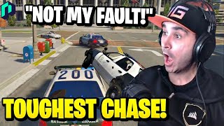 Summit1g Messes Up & Sabotages 3 Cops during Police Chase! | GTA 5 NoPixel RP