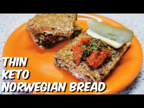 How to make thin keto Norwegian bread | Keto norveški hleb