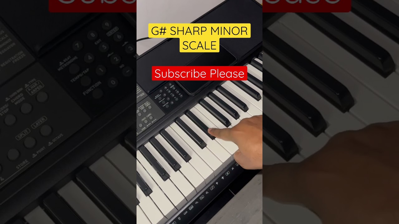 G Sharp Minor Scale - Learn Minor Scales | Playing Piano | Music Theory | Keyboard 