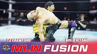 Major League Wrestling Tj Crawford Vs Nolo Kitano Mlw Fusion Match