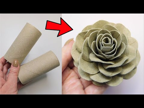 Spectacular Paper Rose DIY Tutorial 🌹 Toilet Paper Rolls Recycling Idea ♻️ Easy Home Decor Crafts