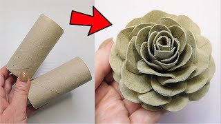 Spectacular Paper Rose DIY Tutorial  Toilet Paper Rolls Recycling Idea ♻ Easy Home Decor Crafts