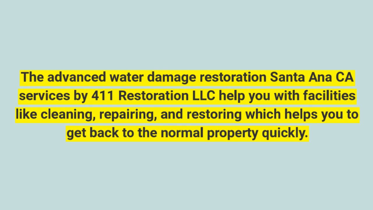 Water Damage Restoration Orange County CA | Fire Damage Restoration ...