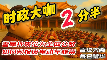 雷军抄袭沦为全网公敌，如何割报废电动车韭菜，文昭| Leonard| 王志安| 江峰时刻| 公子沈| 多伦多方脸| 老灯| 赖岳谦| 五岳散人| 陳破空| LT視界| 日本佳佳| 七七叭叭| 周子定|