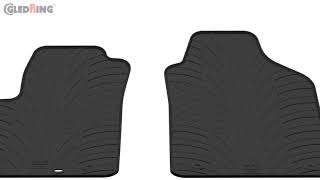 Rubber mats Gledring for Fiat 500 | Withcar