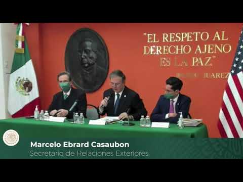 Participación del canciller Marcelo Ebrard en la Conferencia de prensa en el marco de la IX CLAN