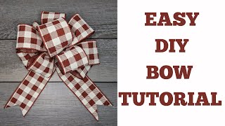 Celebrity EASY BOW TUTORIAL | Perfect for Wreaths, Door Hangers, Decor, Fall, and Christmas! Wealth